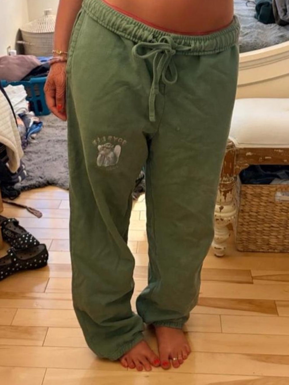 Boys Lie Olive Green Men's Drawstring Joggers